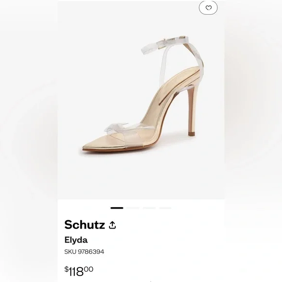 Brand NEW Schutz Elyda Gold Sandal 7.5 - Picture 2 of 8